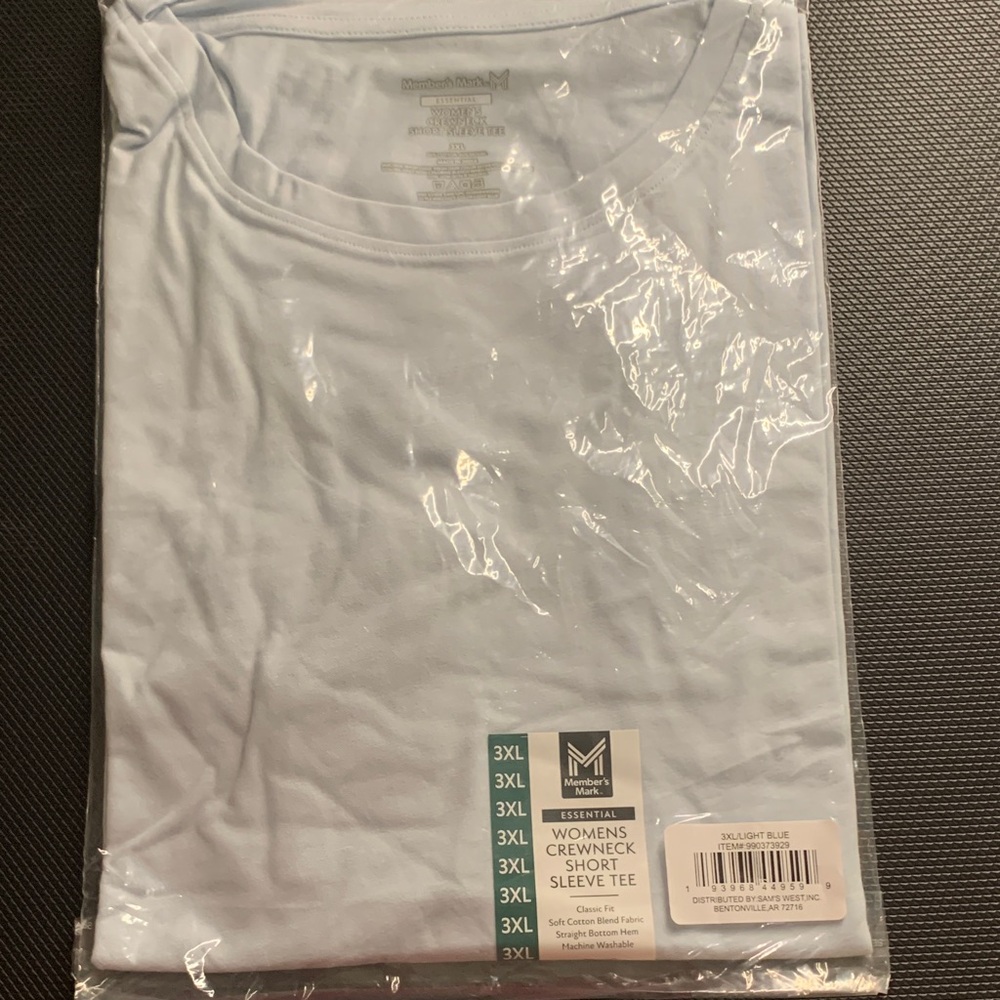 Essential Light Blue Crewneck Tee - Short Sleeve